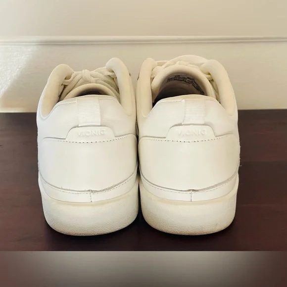Unisex Fashionable Vionic Elise Leather Lace Up Sneakers - White Size 11 - Picture 8 of 12